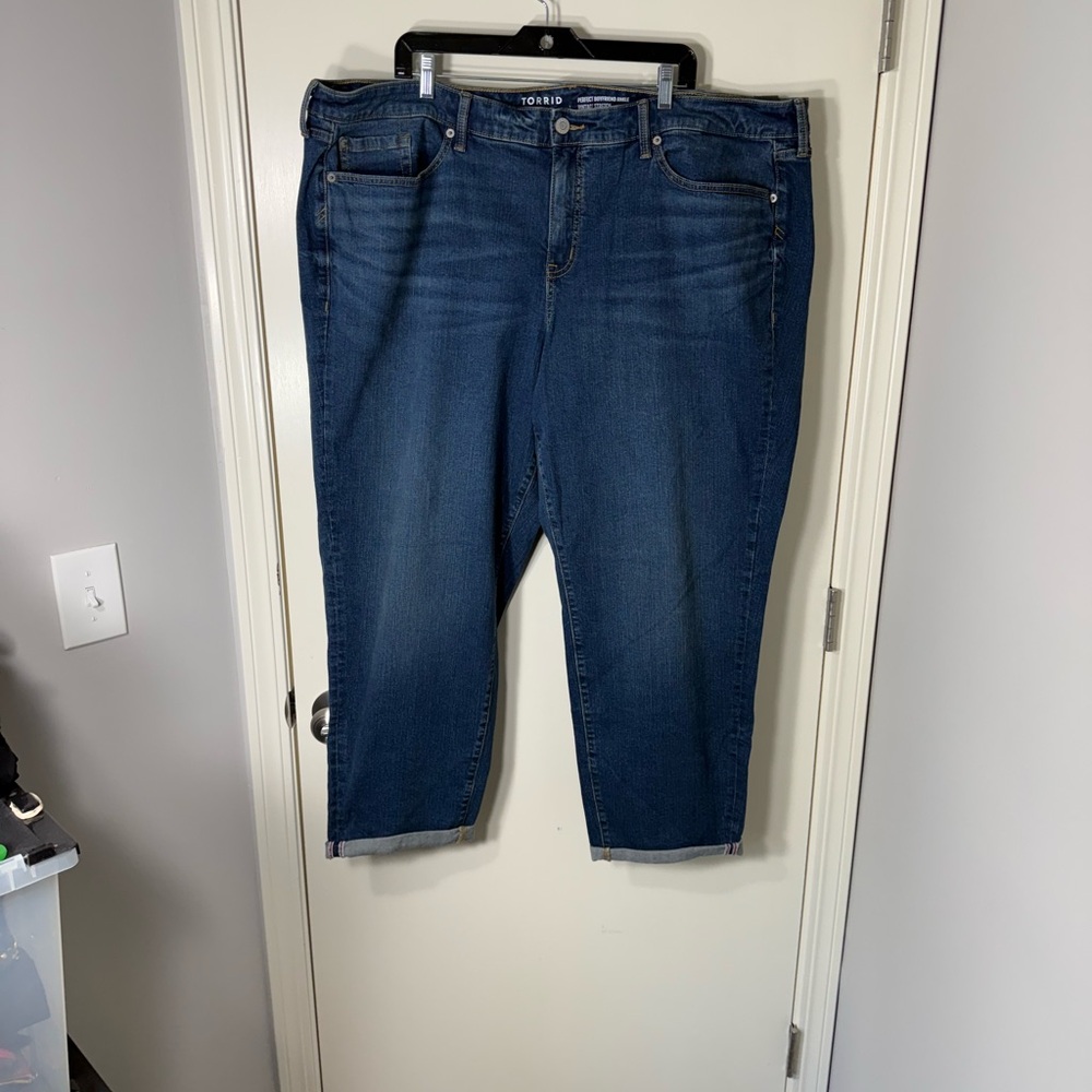NWT Torrid Women’s‎ Boyfriend Ankle Vintage Stretch Mid-Rise Jean Plus Size 26W